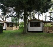 chalets op camping de Blauwe Lantaarn; camping bij Appelscha